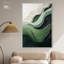«Green Echoes I», art abstrait vert-386245751-386245735