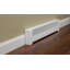 Ensemble de housse pour plinthe chauffante en acier galvanisé résistant à la rouille Basic Series de Baseboarders - blanc | Housse de chauffage et embouts inclus-78086942
