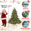 Arbre de Noël - branches mixtes en PE / PVC, base large pour espaces spacieux, structure à charnières, support stable-1983507257