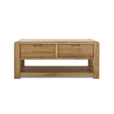 Murrysville Floor Shelf Coffee Table with Storage
