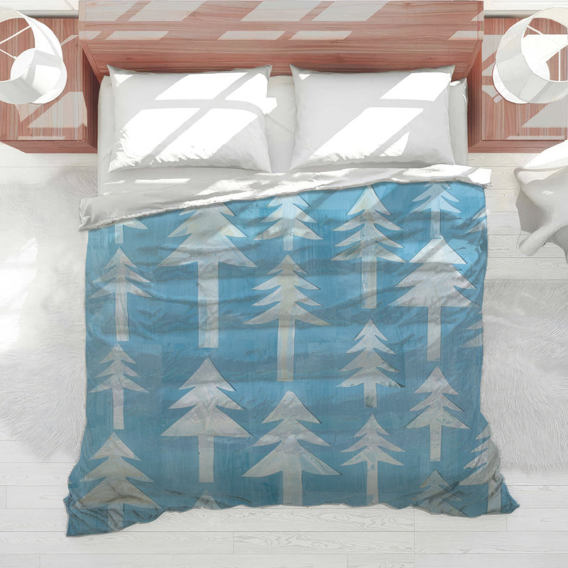 Édredon Blue Pine Trees, Lit simple