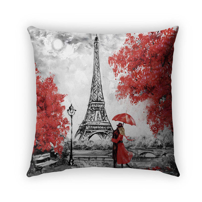 Housse et insert de coussin décoratif extérieur love, 24" X 24"