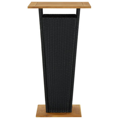 Evaleena Square Metal Outdoor Bar Table , cm W cm D