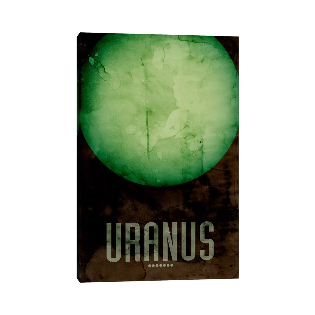 The Planet Uranus by Michael Tompsett - Wrapped Canvas Print