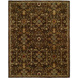 Wool Oriental Area Rug in Brown