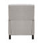 Fauteuil inclinable moderne en tissu de chenille avec structure en bois massif pour un espace de vie, à dossier, structure, hauteur de siège de 20 po, style transitionnel, poids de 76,01 lb