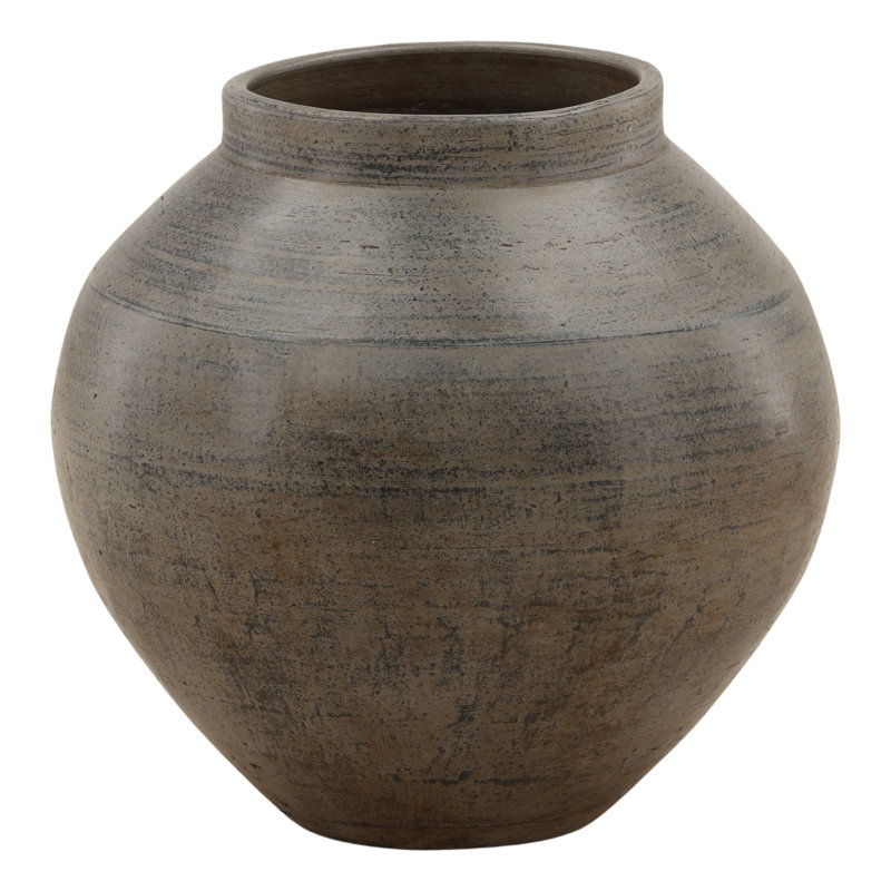 Octavius Vase Antique Gray