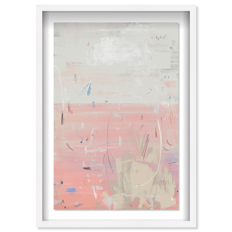Oliver Gal Gradients 4 3 Abstract - Luxury Shadowbox Framed Wall Art, 46.5" H x 31.5" W