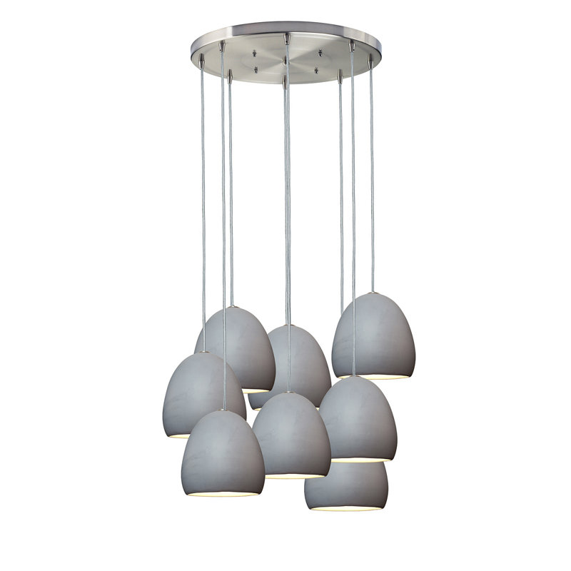 Lustre en dôme à 8 lumières Clay, Incandescent, H 96 po