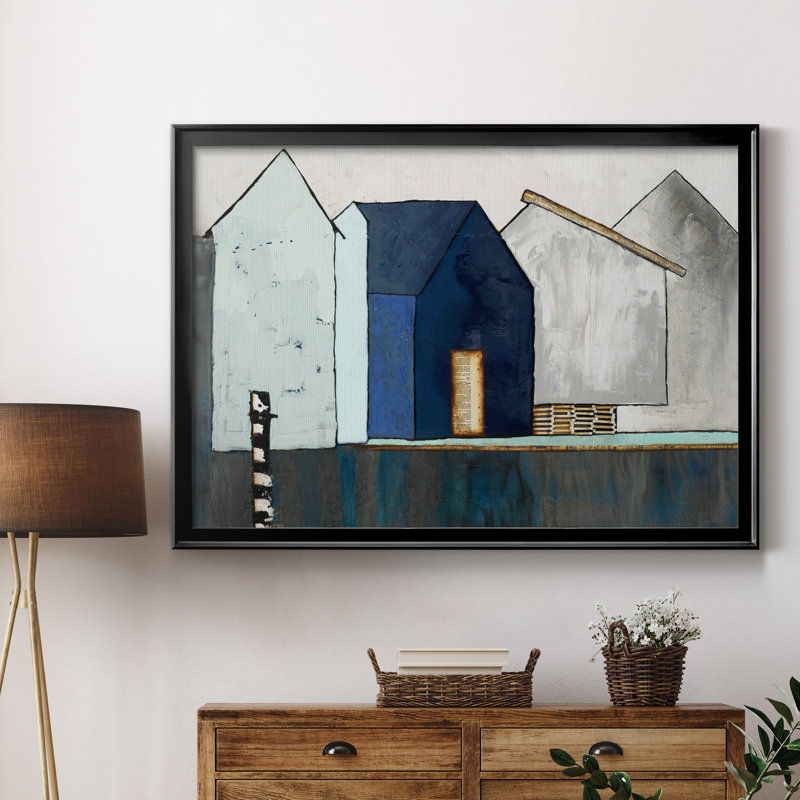 «Empty Village», reproduction sur toile encadrée, H 30,5 po x l 42,5 po x P 1,5 po, Toile avec cadre noir