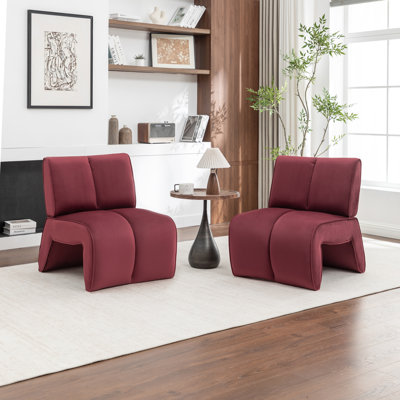Fauteuil d'appoint en velours Angel