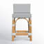 Serienna Blue & White Rattan Low Back Counter Stool-1648293597-1653777190