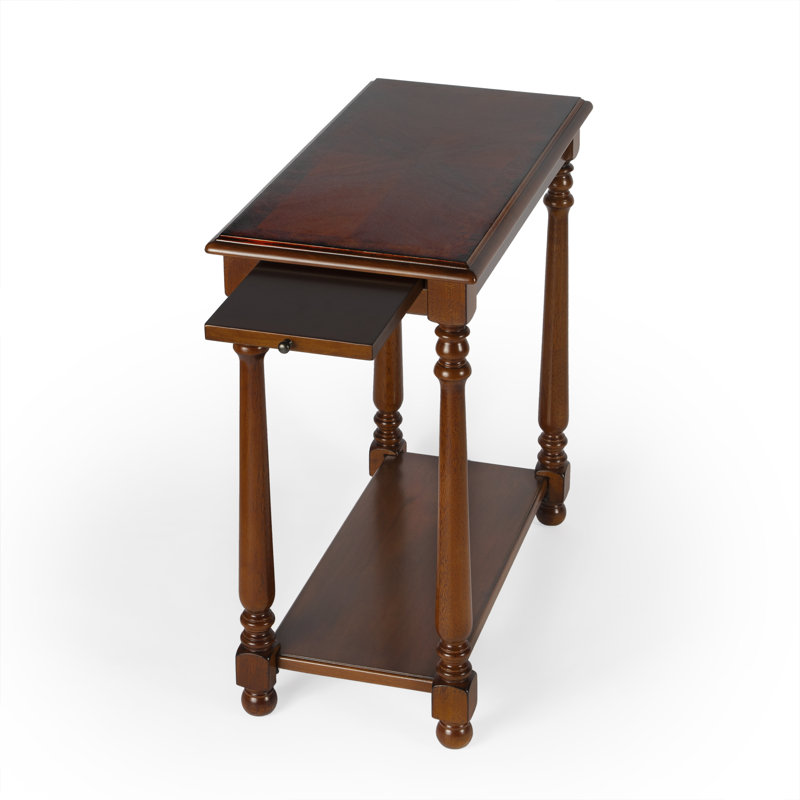 Devane CastleWood Side Table, Burl