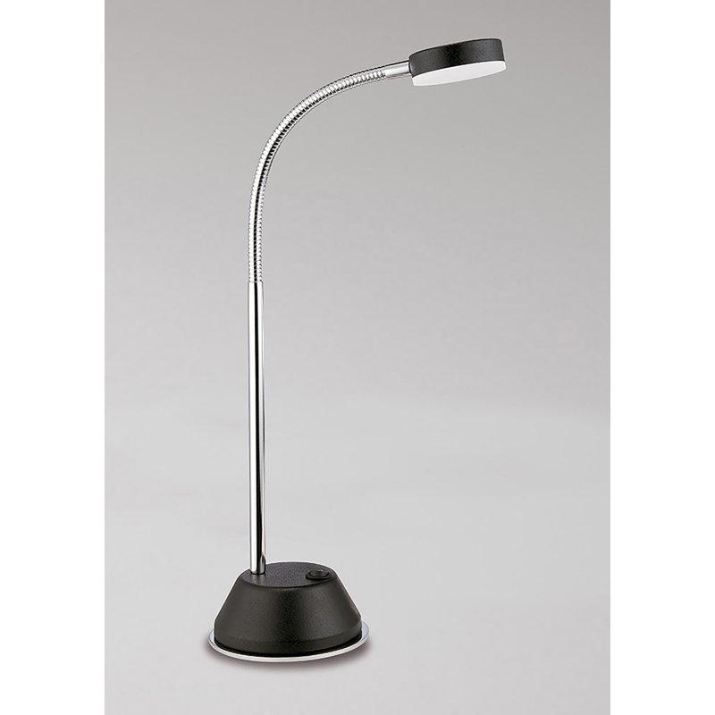 Elijah Adjustable Metal Desk Lamp, Matt Black