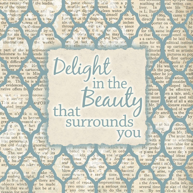 Delight In Bugs - Wrapped Canvas Print, 30cm H x 30cm W x 3.8cm D