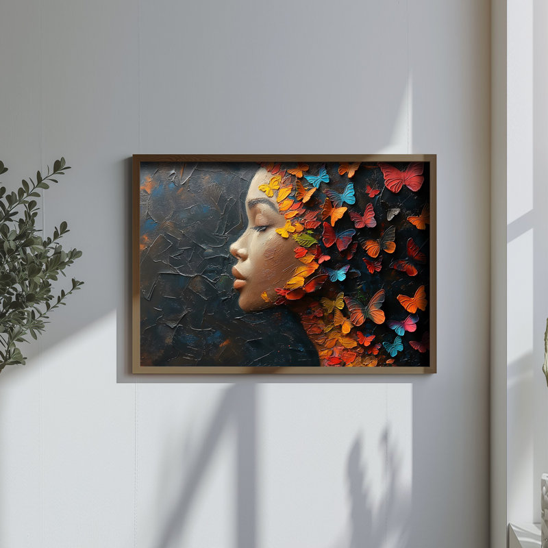 Élégante peinture décorative en panneau de fibres à densité moyenne, 13,8 x 18,5 x 0,1 pouces | 100% panneau de fibres à densité moyenne avec épaisseur de 3 mm, cadre 100% bois de pin | Œuvre d'art imprimée aux UV pour une décoration élégante, parfaite pour le salon ou le bureau