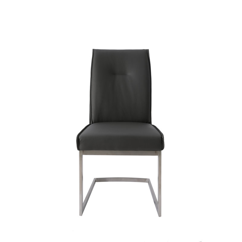 Chaise d'appoint rembourrée Kogan, gris