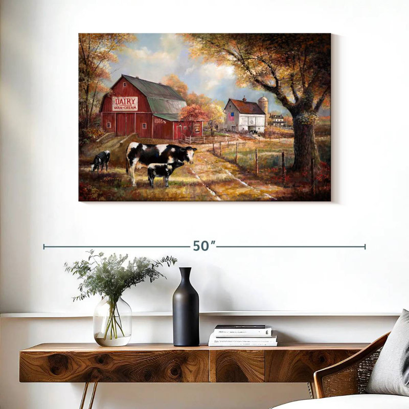 Souvenirs à la ferme, H 26 po x l 39 po