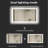 Frameless Bathroom Vanity Mirror with Front and Back LED Lighted, Defogging Dimmable Wall Mirror-424920163