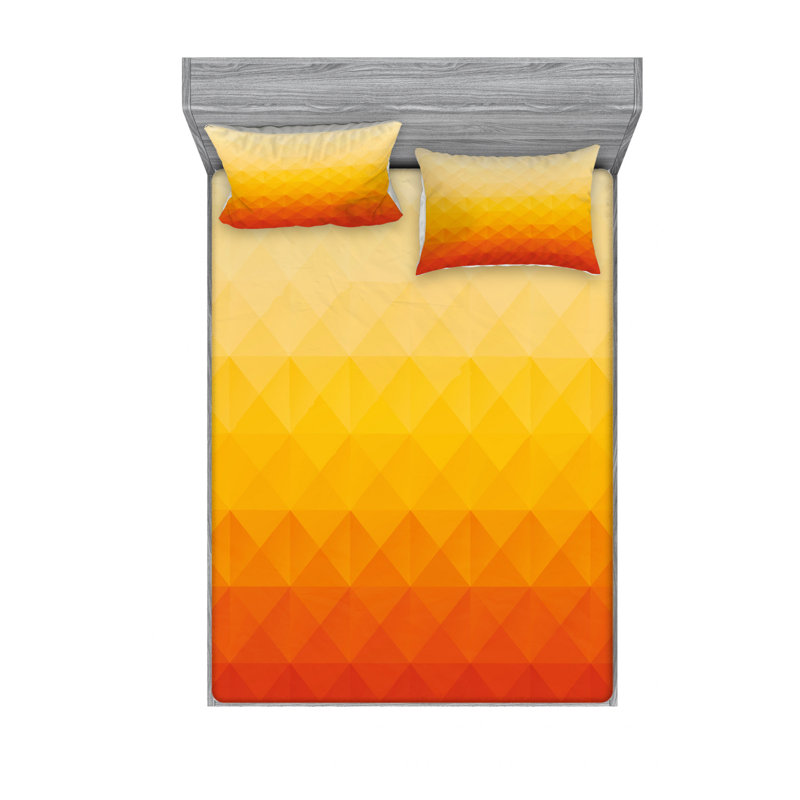Microfiber Ombre Sheet Set, Full Sheet Set with Fitted Sheet