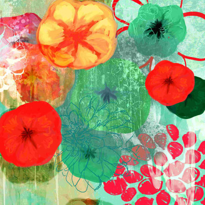 " Bright Drippy Flowers "