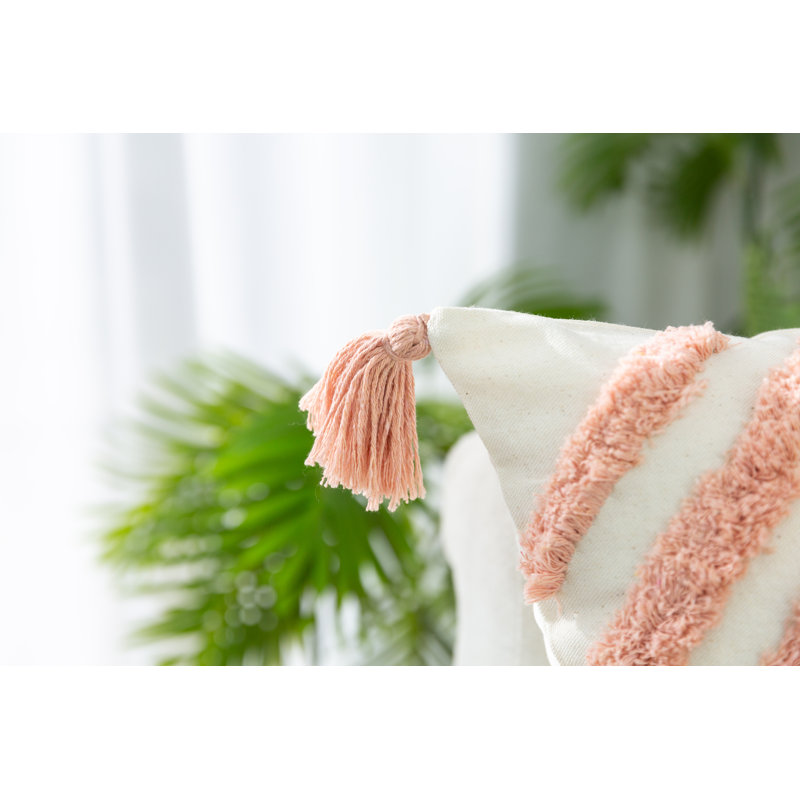 Housse de coussin Novel, Rose, Carré