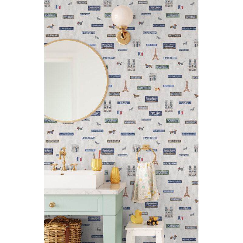 Strolling in Paris, Cream Tiles