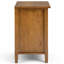 Table de chevet transitionnelle en bois massif Warm Shaker de 61 cm de large, couleur brun doré clair