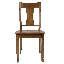 Chaise en bois massif H 17,5 po-1344379552