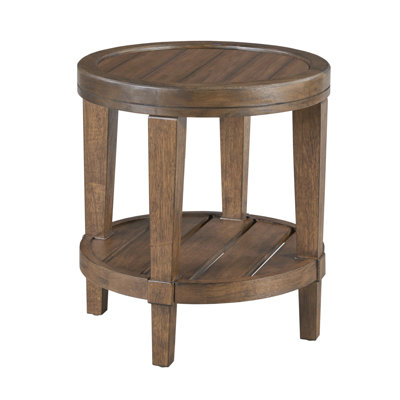 Round End Table-Ebony