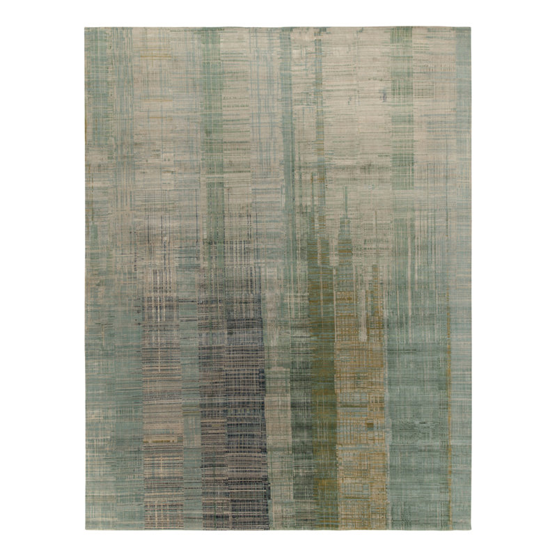 Hand Knotted Abstract Area Rug