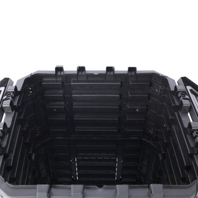 Garden Composter Bin Made From Recycled Plastic – 132 Gallons (500Liter) Large Compost Bin - Create Fertile Soil With Easy Assembly, Lightweight, Aerating Outdoor Compost Box
