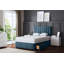  Upholstered Panel 2 Draw Divan Bed with Headboard-1784748611-1784748667