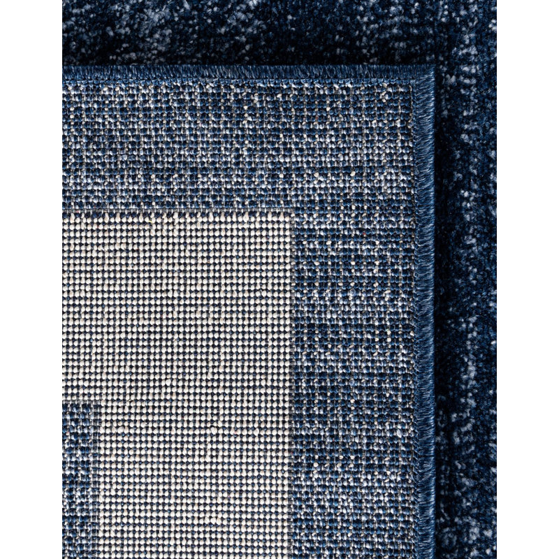 Tapis bleu marine Songul, Rectangle 7 pi 10 po x 11 pi 4 po