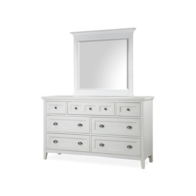 Drawer Dresser With Landscape Mirror