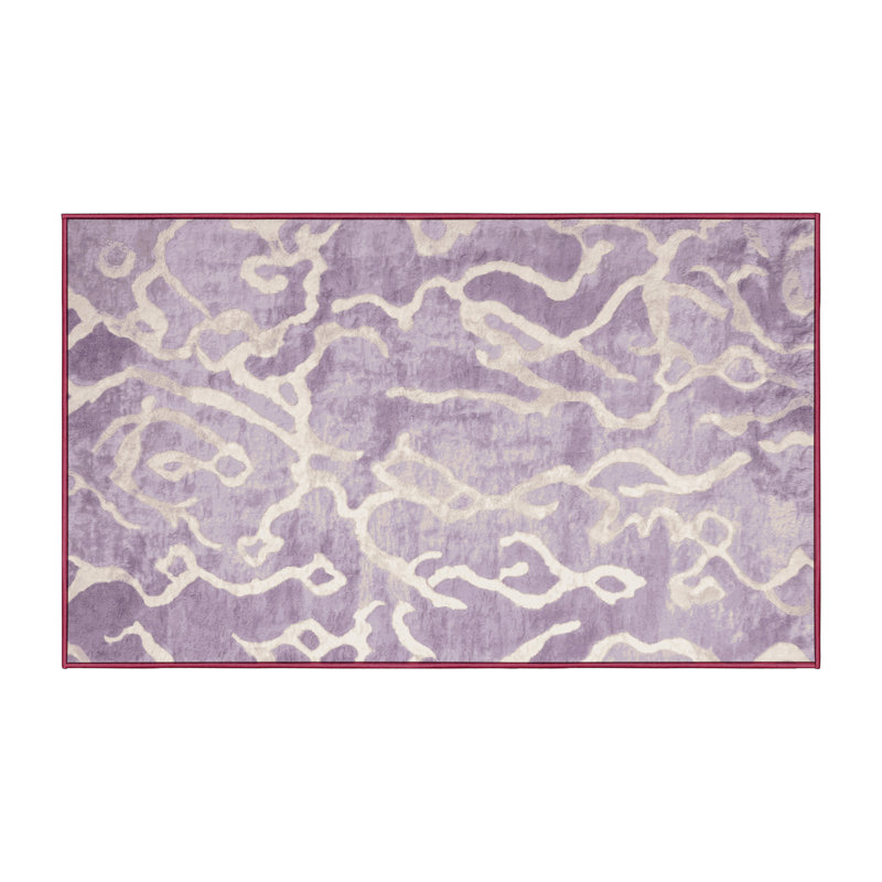 Tapis beige soyeux et moelleux, Rectangle 8 pi x 10 pi