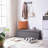 Hettick Upholstered Linen Blend Storage Ottoman