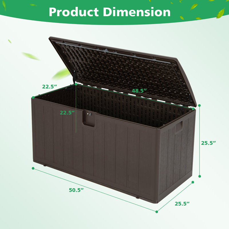 Costway 105 gallons gallons en brun
