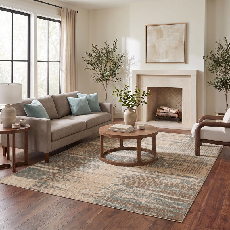 Kriselia Collection Abstract Area Rug, 7'8 x 11'1