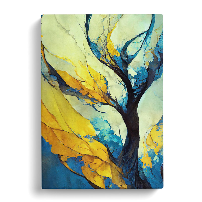 Abstract Tree No.3 - Wrapped Canvas Print, 76cm H x 50cm W x 3cm D