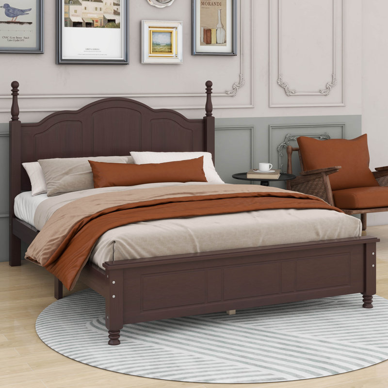 Mariacamila Bed, Full, Walnut