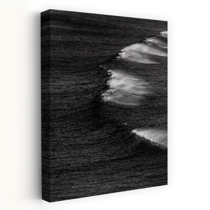 Art contemporain contemporain, paysage côtier moderne abstrait, H 48 po x l 32 po