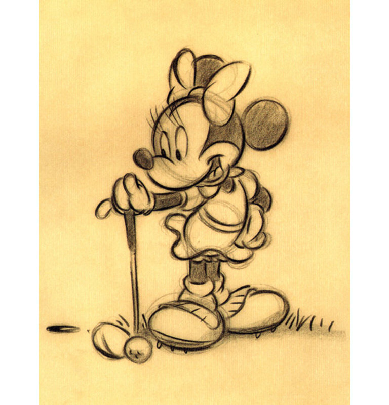 Minnie's Golfing Day, H 24 po x l 18 po