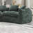 Assembly Free 126" Chenille 2-Piece Modular Curved Sofa with 5 Toss Pillows-104426378