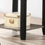 Table de bout simple en bois d'hévéa