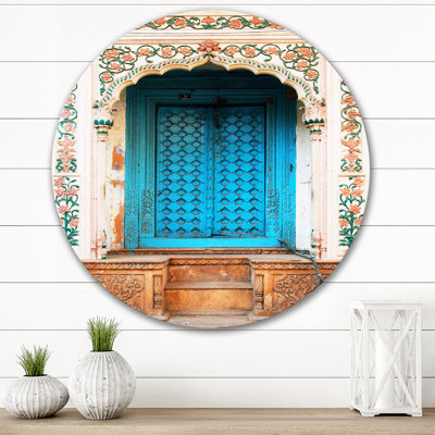 " Blue Traditional Indian Door "