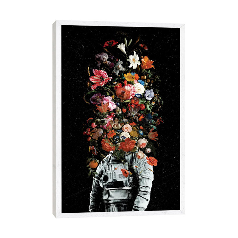 Full Bloom 1 Piece Wall Art on Canvas, 101.6cm H x 66.04cm W x 3.81cm D, White Framed