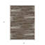 Tapis intérieur lavable rayé brun et ivoire 3 pi x 5 pi