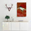Flying Crane - Wrapped Canvas-55364183