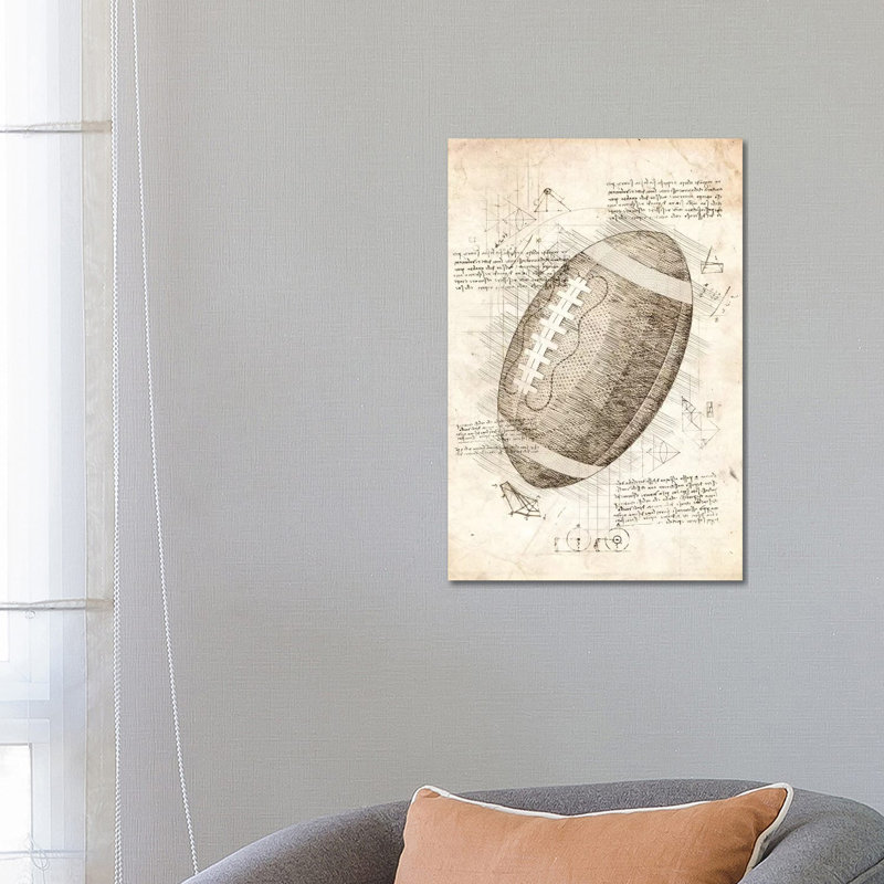 Football American by Cornel Vlad - Wrapped Canvas Gallery-Wrapped Canvas Giclée, 66.04 cm H x 45.72 cm W